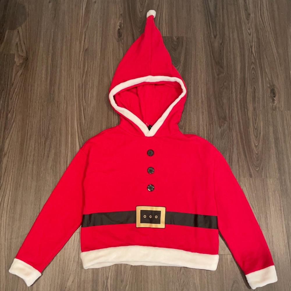H&M Festive Red Santa Hoodie for Kids